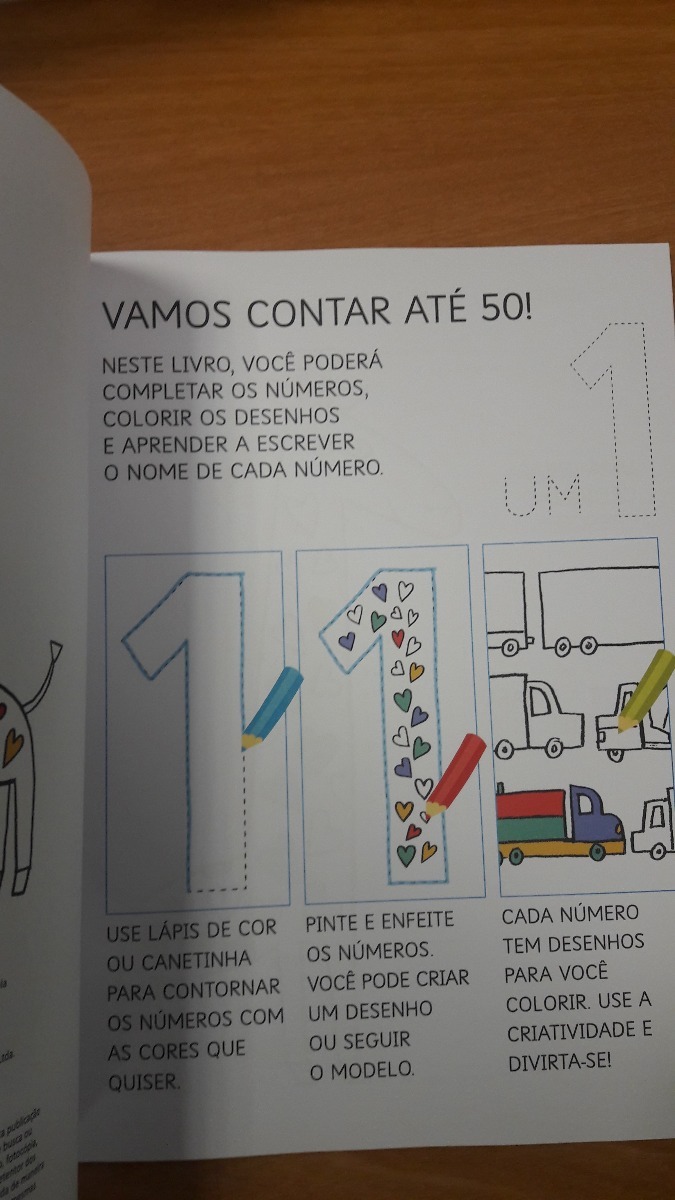 cartilha meu primeiro livro números vamos contar até 50 r 19 90