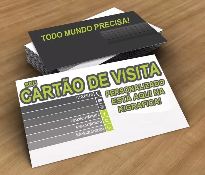 cartão de visita 1000 uni 4x0 couchê 250g veniz total r 80 00