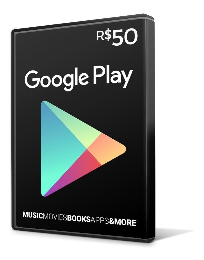 Cartão Google Play Gift Card 50 Reais Br Android Playstore ...