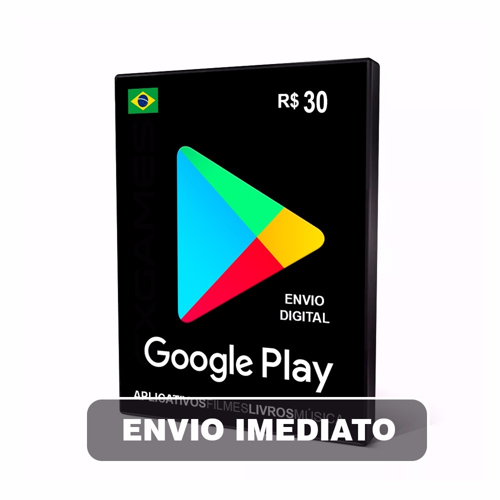 Cartao Play Store Google Gift Card R 30 Reais Android R 36 95