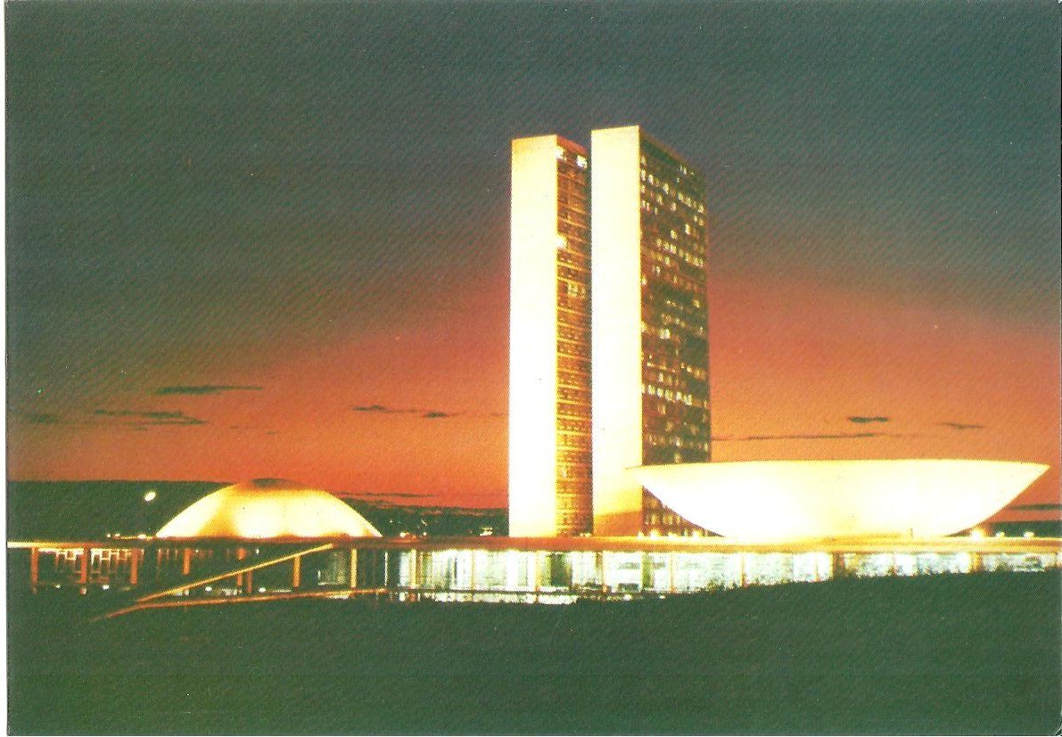 Cartão Postal Brasília / Df Congresso Nacional Vista 