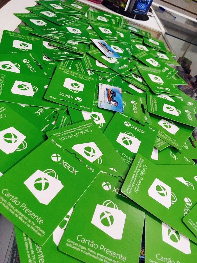 Cartão Presente Xbox Live Crédito R$ 50 Código 25 Dígitos 