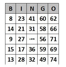 Cartones De Bingo En Pdf Para Imprimir - Bs. 1.000,00 en 