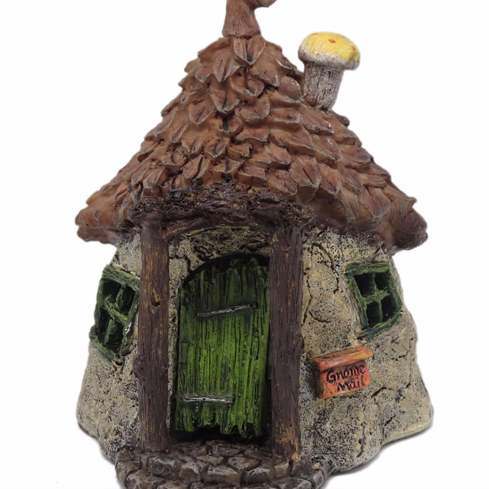 Casa De Gnomos Duendes Escondite Guarida Decoración Jardín 1,129.00 en Mercado Libre
