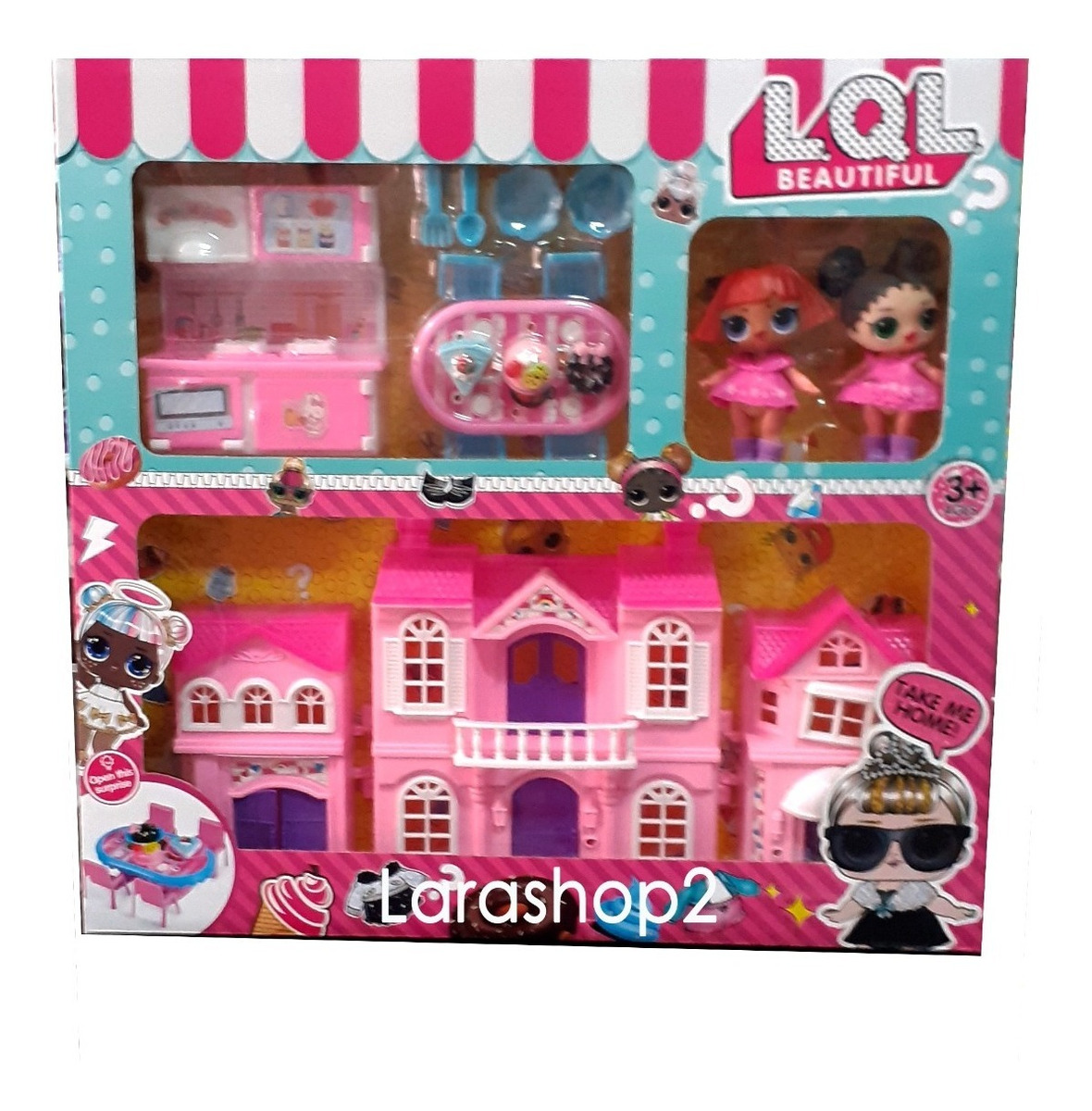 Casa De Muñecas Lol Casita Niña Muebles Accesorios Castillo - Bs. 19.720.000,00 en Mercado Libre