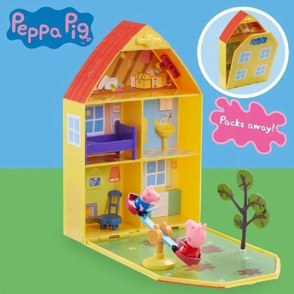 casa peppa pig jardin