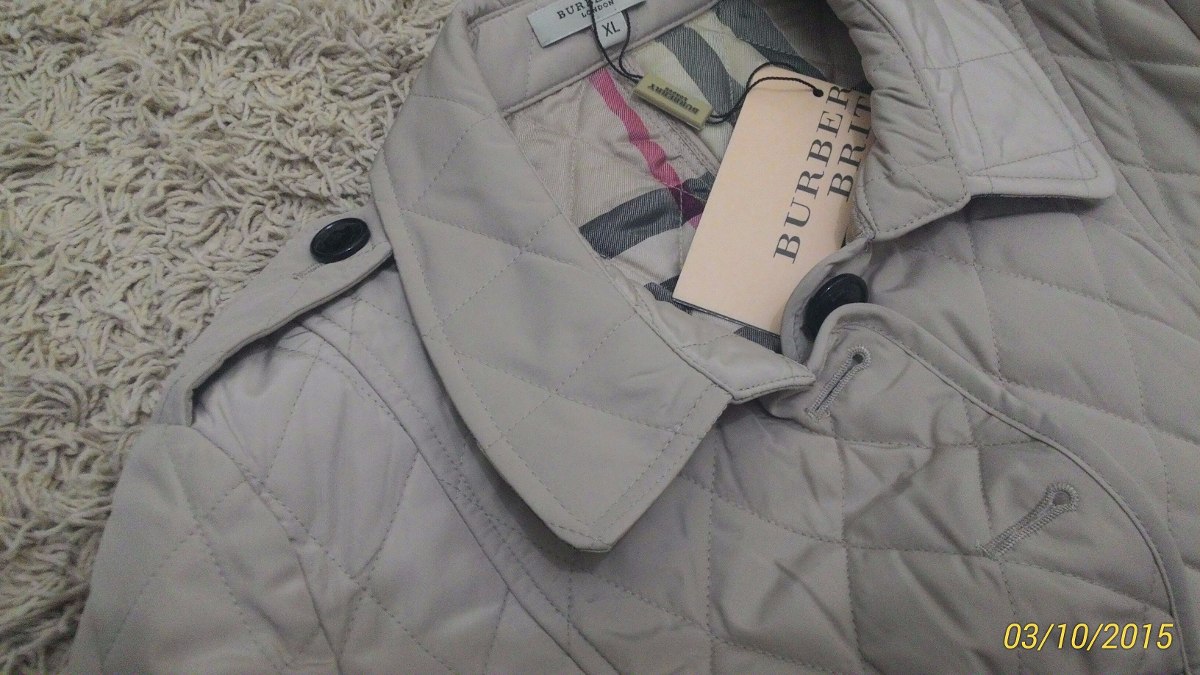 casaco burberry matelasse