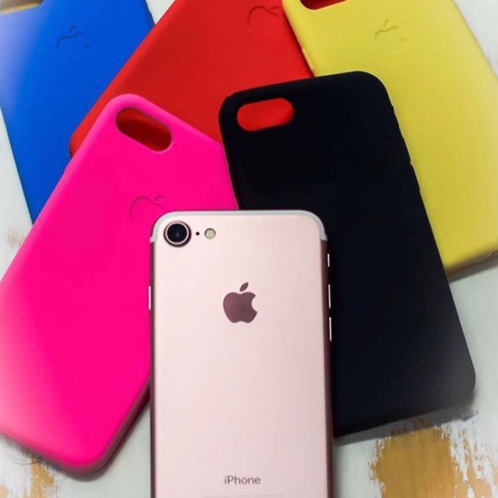 Case Capa Iphone 8 Plus 5.5 Poleg Silicone Logo Apple R 21,00 em