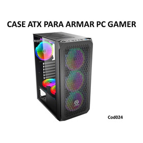Case Gaming Atx `para Gamer Nuevo Pc Cpu Incluye Fan Cooler