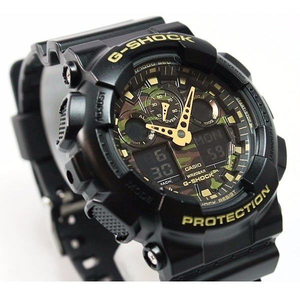 Casio G-shock Ga-100 Cf-1a9 Camuflado 5 Alarmes 200m - R$ 529,00 em Mercado Livre