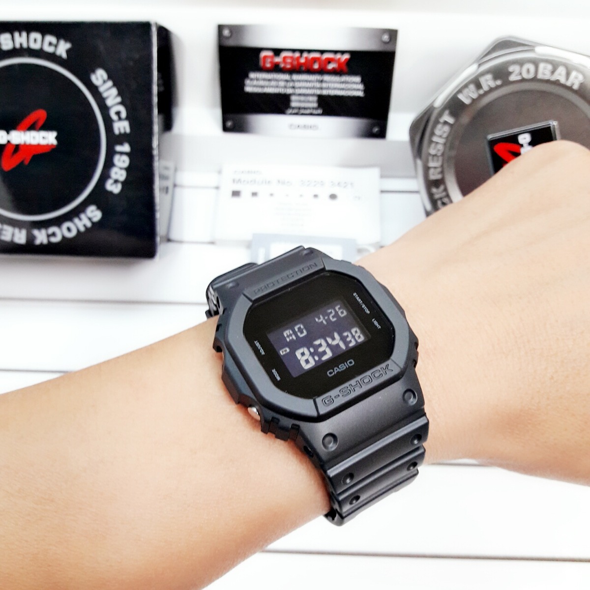 Relógio Casio G-shock Masculino Dw-5600bb-1dr Nf - R$ 419,00 em Mercado Livre