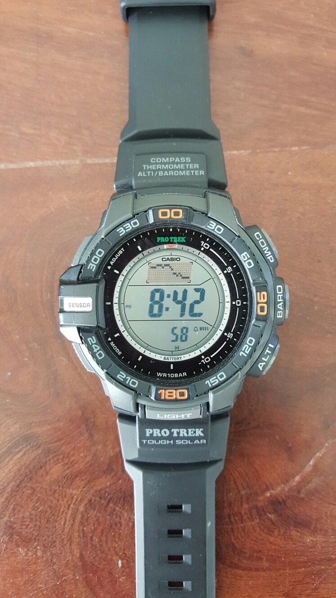 Casio Brújula 270solar Protrek Prg Barómetro Altímetro m80ONnvw