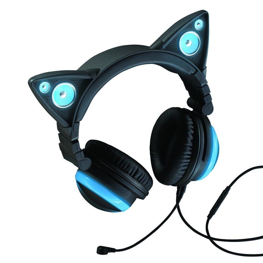 Auriculares Con Orejas De Gato Cat Ear Audifonos Orejas De Gato, Azul Blakhelmet Nsp Pau - $ 3,899.00