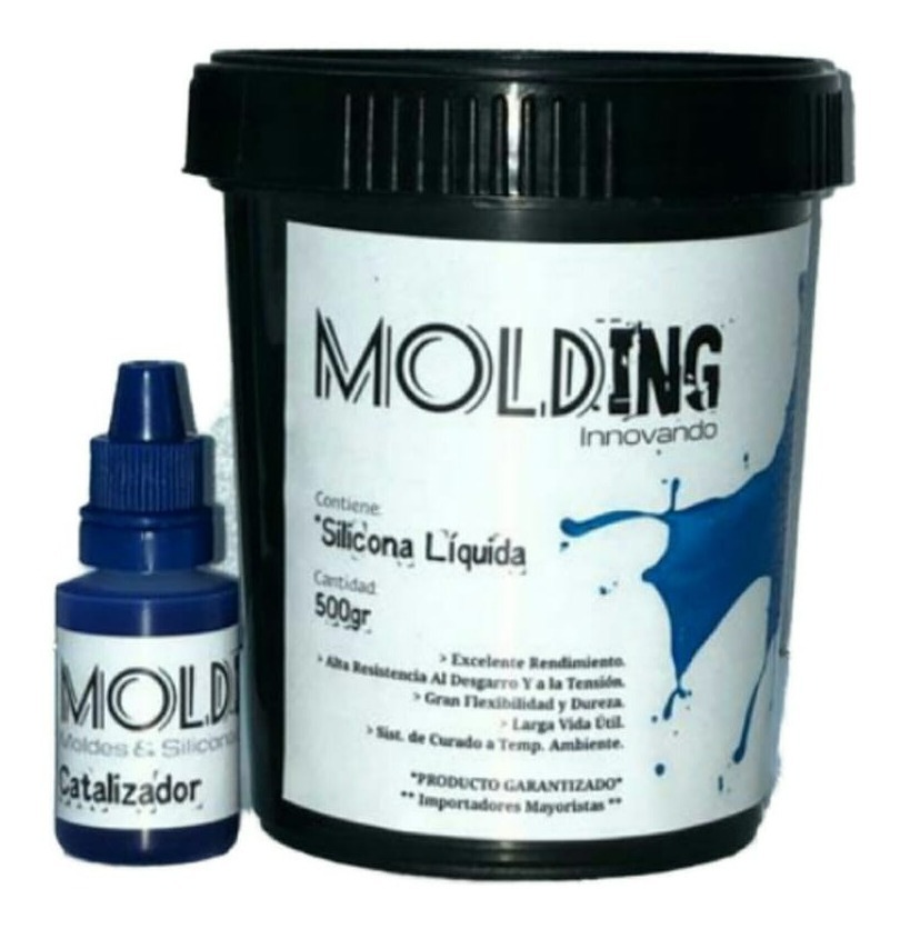 Caucho Silicona Liquida 1kg Para Moldes - Rtv2 Poliuretano - $ 97.990