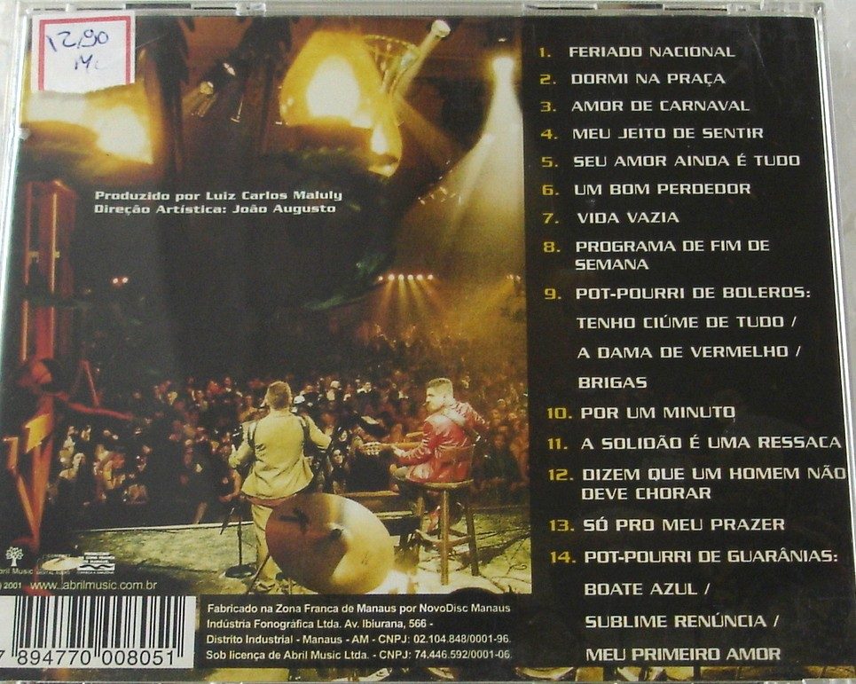 Cd - Bruno E Marrone - Acústico Ao Vivo - R$ 12,90 em Mercado Livre