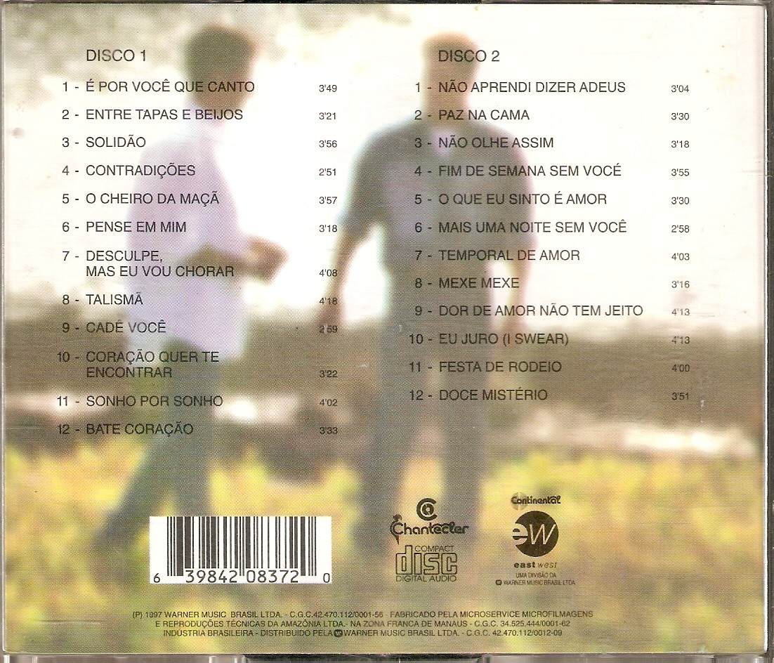 Cd Duplo Leandro & Leonardo - Sucessos De Ouro - Semi Novo