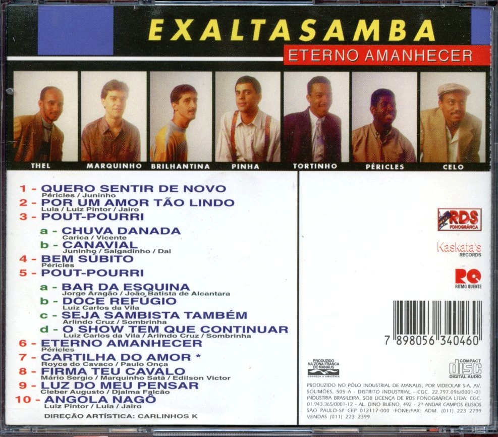 cd exaltasamba eterno amanhecer