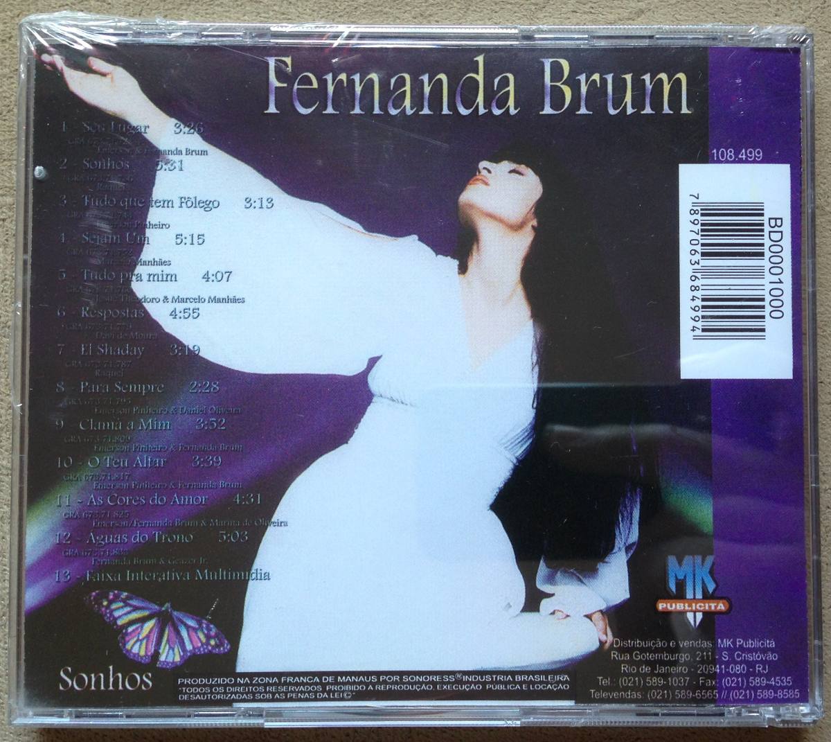 CD Playback FERNANDA BRUM - Feliz de Vez (LACRADO)