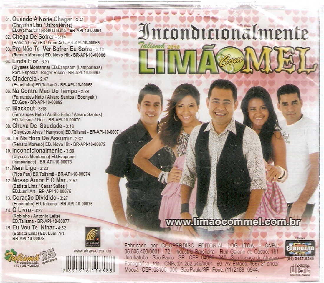 cd limao com mel incondicionalmente