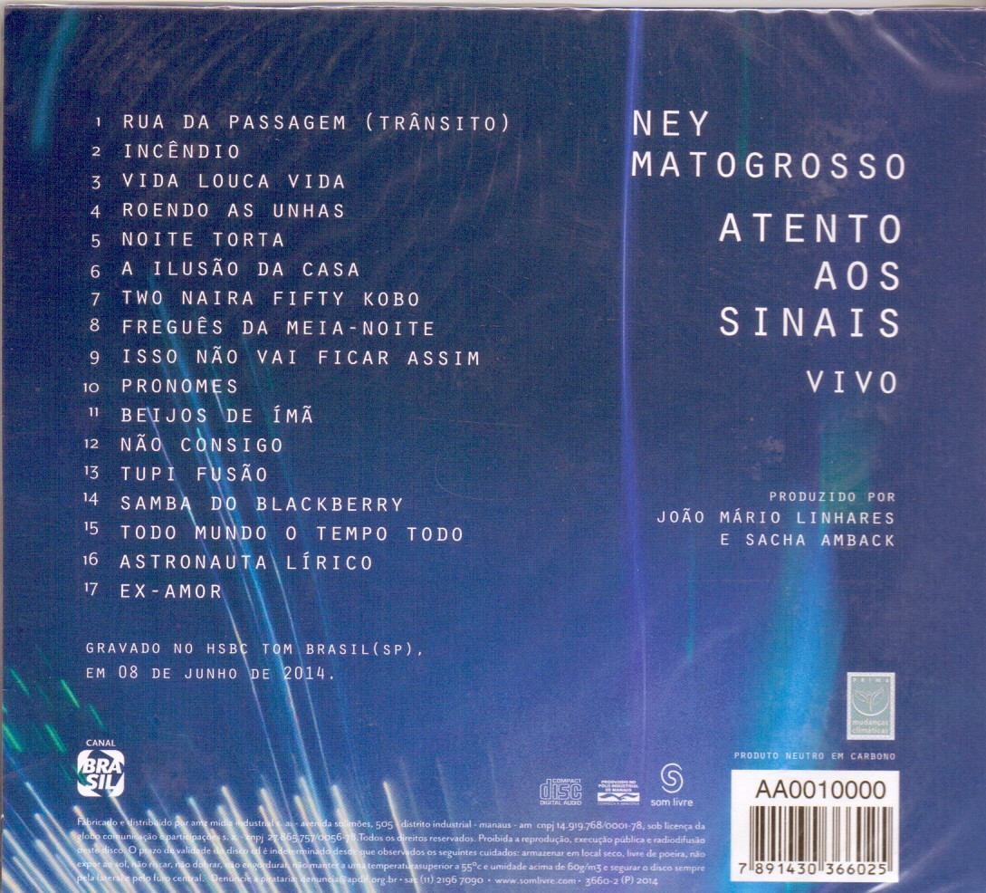 novo cd ney matogrosso atento aos sinais