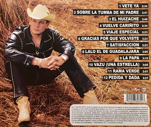 Cd Valentin Elizalde Mi Satisfaccion El Gallo De Oro 40000 En