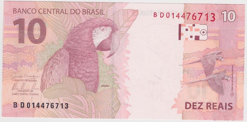 Cédulas Brasil 10 Reais 2013 B D Fe R 1900 Em Mercado Livre