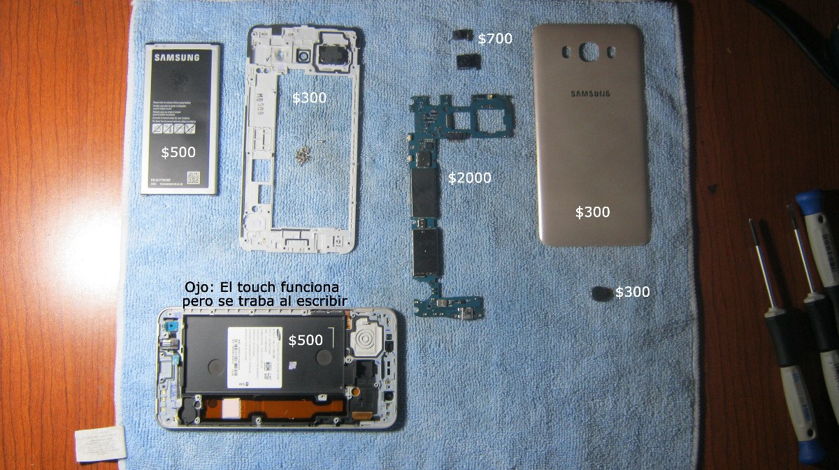 Celular Samsung J7 Sm-j710mn Por Partes - $ 2,500.00 en Mercado Libre