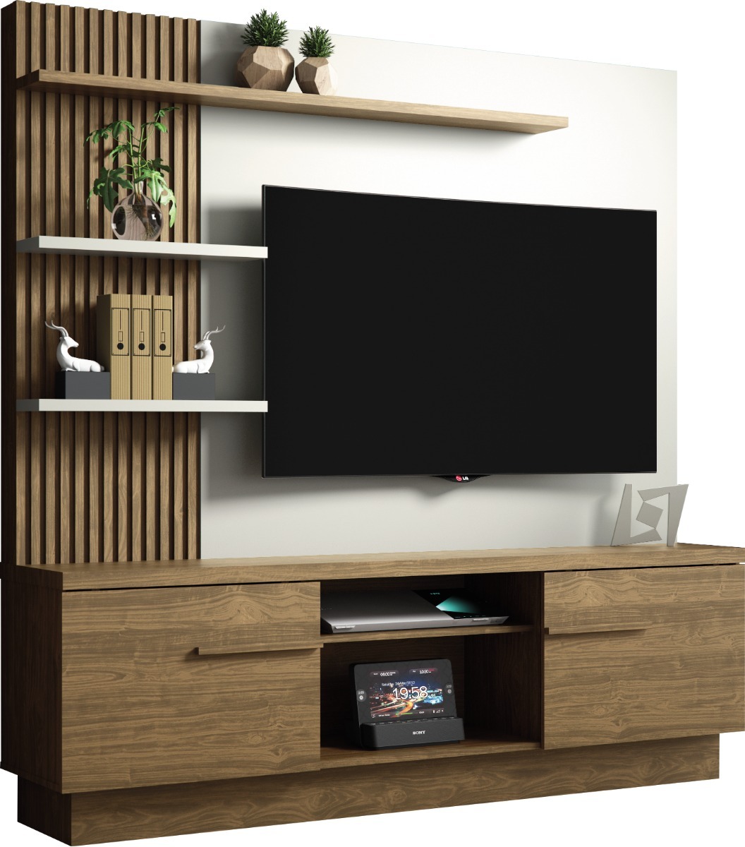 Centro De Entretenimiento Muebles Para Tv Itaipu Ave/off Wte – $ 4,639. …