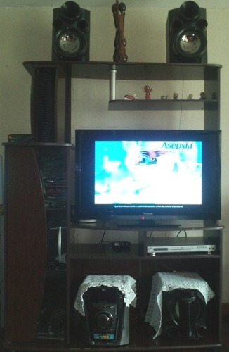 Centro de entretenimiento para televisor y equipo de sonido s ...