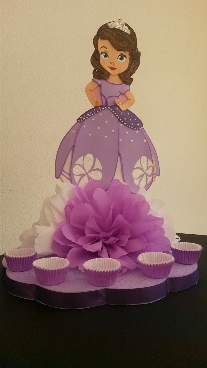 Centro De Mesa, Chupetero, Cotillon, Princesa Sofia - Bs