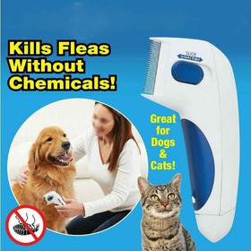 Cepillo Peine Anti Pulgas Para Perros Y Gatos Limpieza