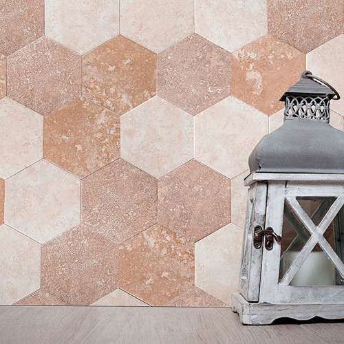 Tioso Hogar | Ceramica Acuarela Hexagonal Blanco Negro Gris Chocolat