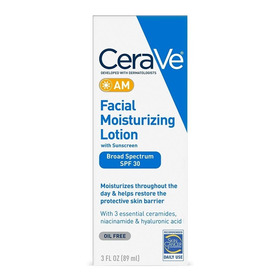 Cerave Hidratante Facial Y Protector Solar Spf 30 De 60 Ml