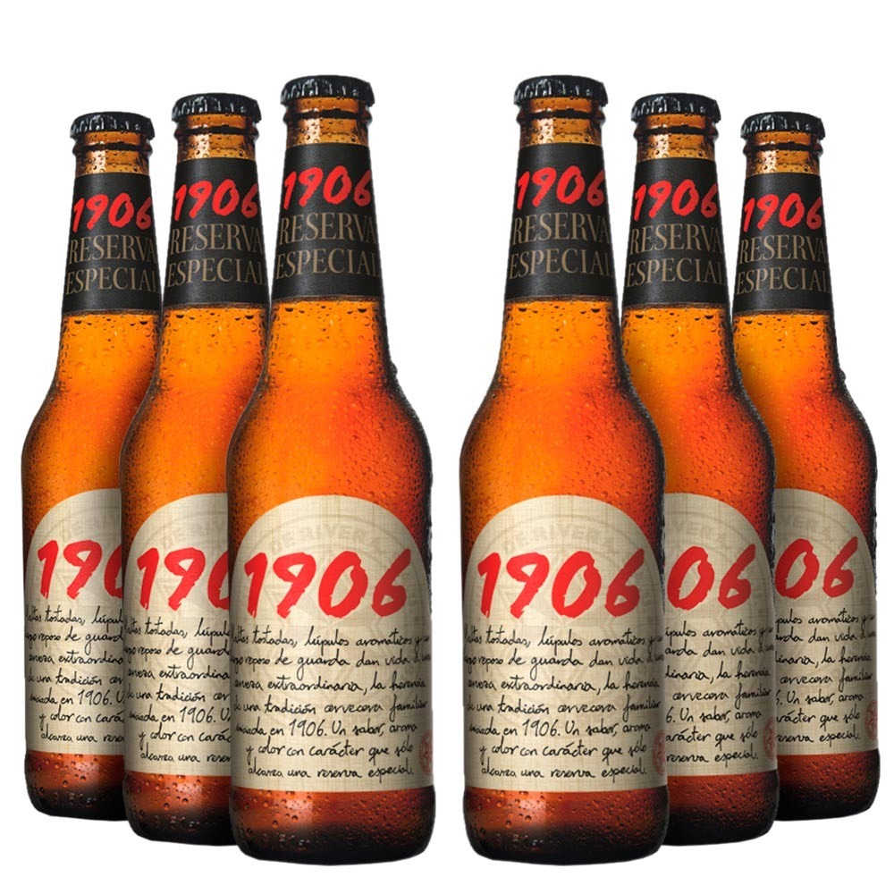 cerveja 1906 reserva esp fardo com 24 un 330 ml brinde r 149