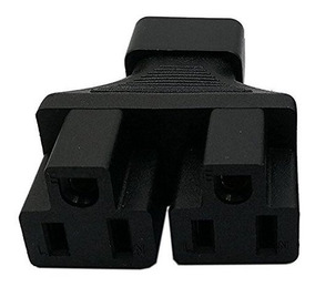 Cgtime 3 Prong Ug Adaptador Iec 320 C14 Macho A 2 X Nema 5