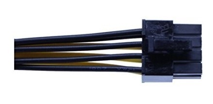 cgtime 2/ unidades 4/ pines macho a 8/ pines hembra cable de alimentaci/ón pci express
