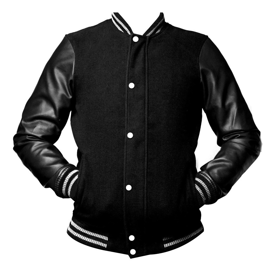 Sudaderas Chamarra Tipo Universitaria Hombre Chaqueta