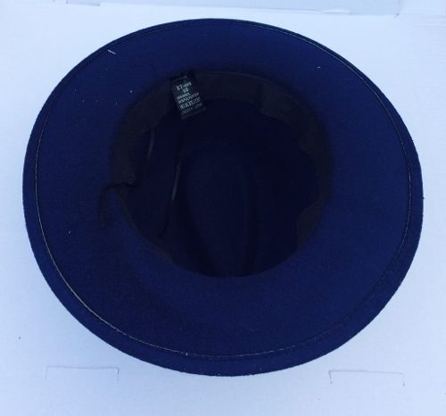 chapéu azul fedora homem