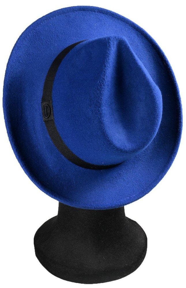 chapéu fedora azul royal