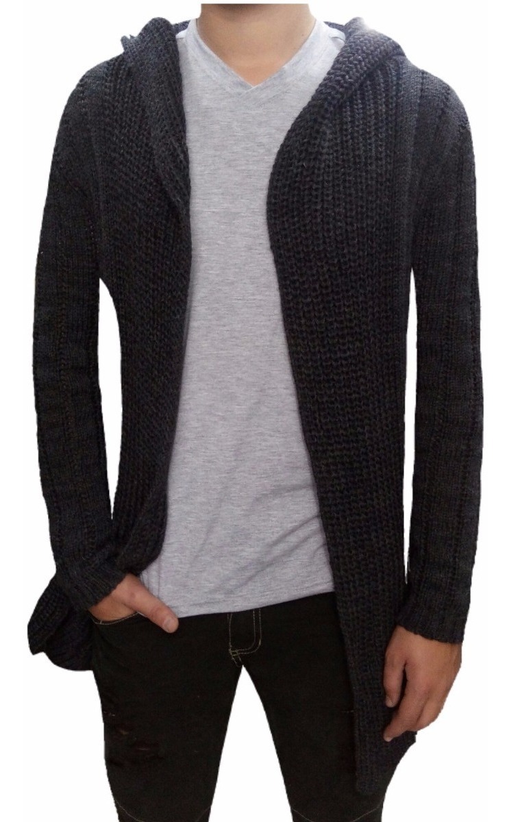Abrigo para hombre moda Otoño Invierno botón Delgado manga