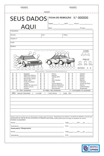 Check List Guincho, Oficina, Reboque (10 Tls