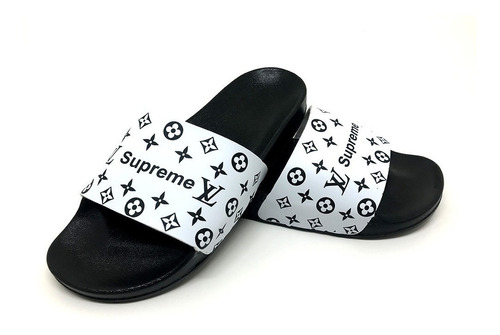 Chinelo Sandalia Louis Vuitton Lv Supreme Frete Gratis - R$ 122,90 em Mercado Livre