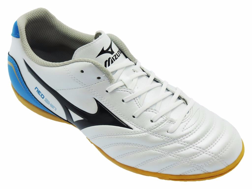 Orange-Bleu Mizuno Neo Shin MD Chaussure de Foot