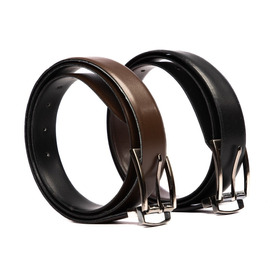 Cinturón Reversible Clásico De Vestir Negro/marrón Rg Cueros