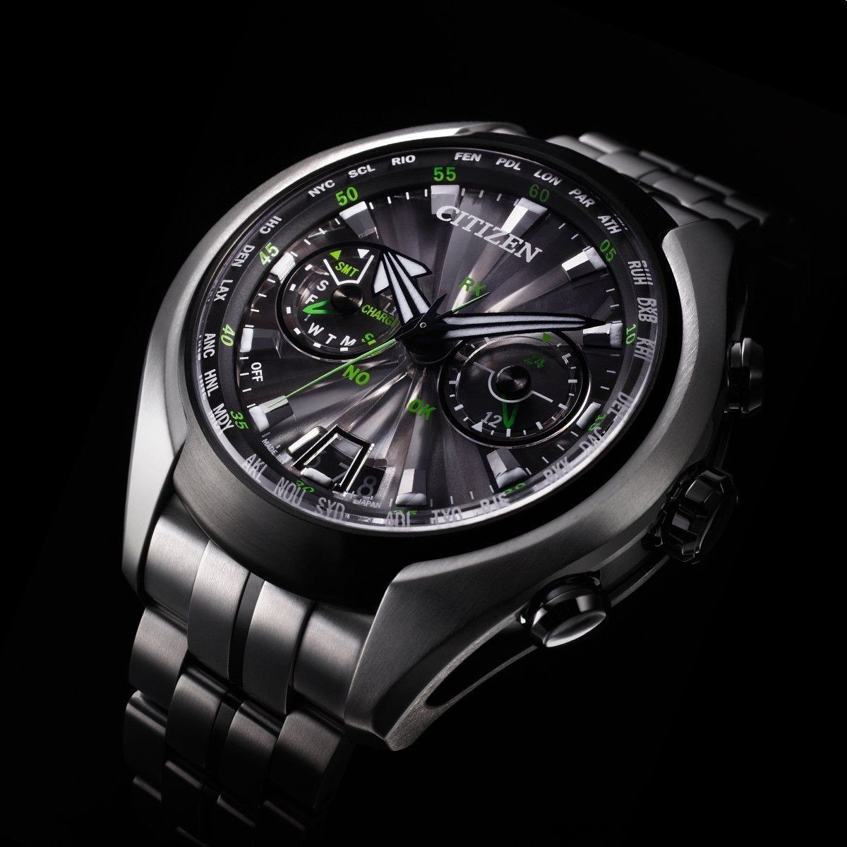 Citizen Eco-drive Satellite Titanium Cc1055-53e Cc1054-56e - $ 44,900.00 en Mercado Libre
