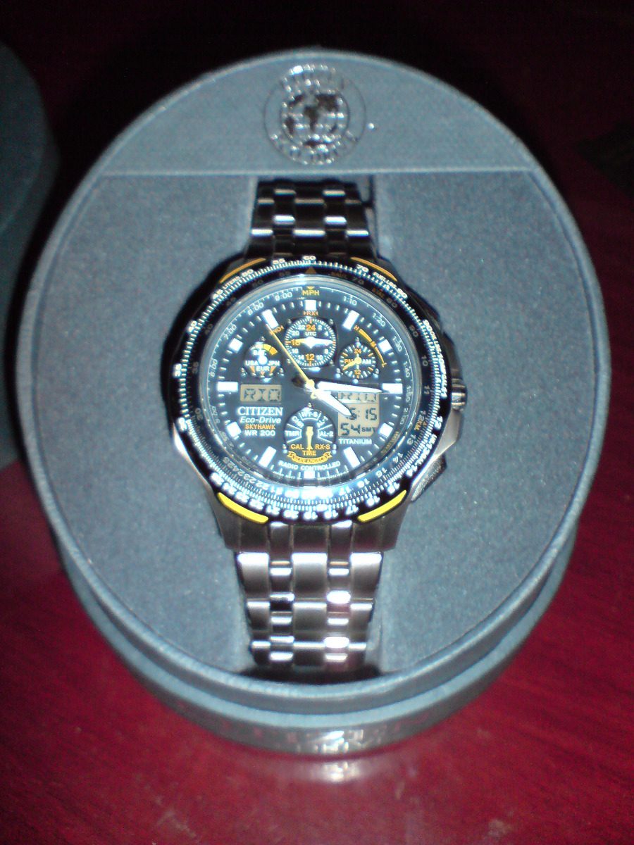 Citizen Skyhawk Blue Angels A-t Titanium Jy0050-55l. Novo - R$ 4.999,99 em Mercado Livre