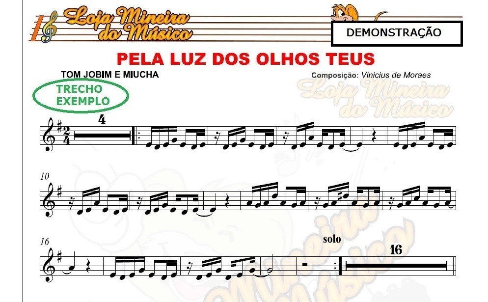 Pela Luz Dos Olhos Teus Partitura Download