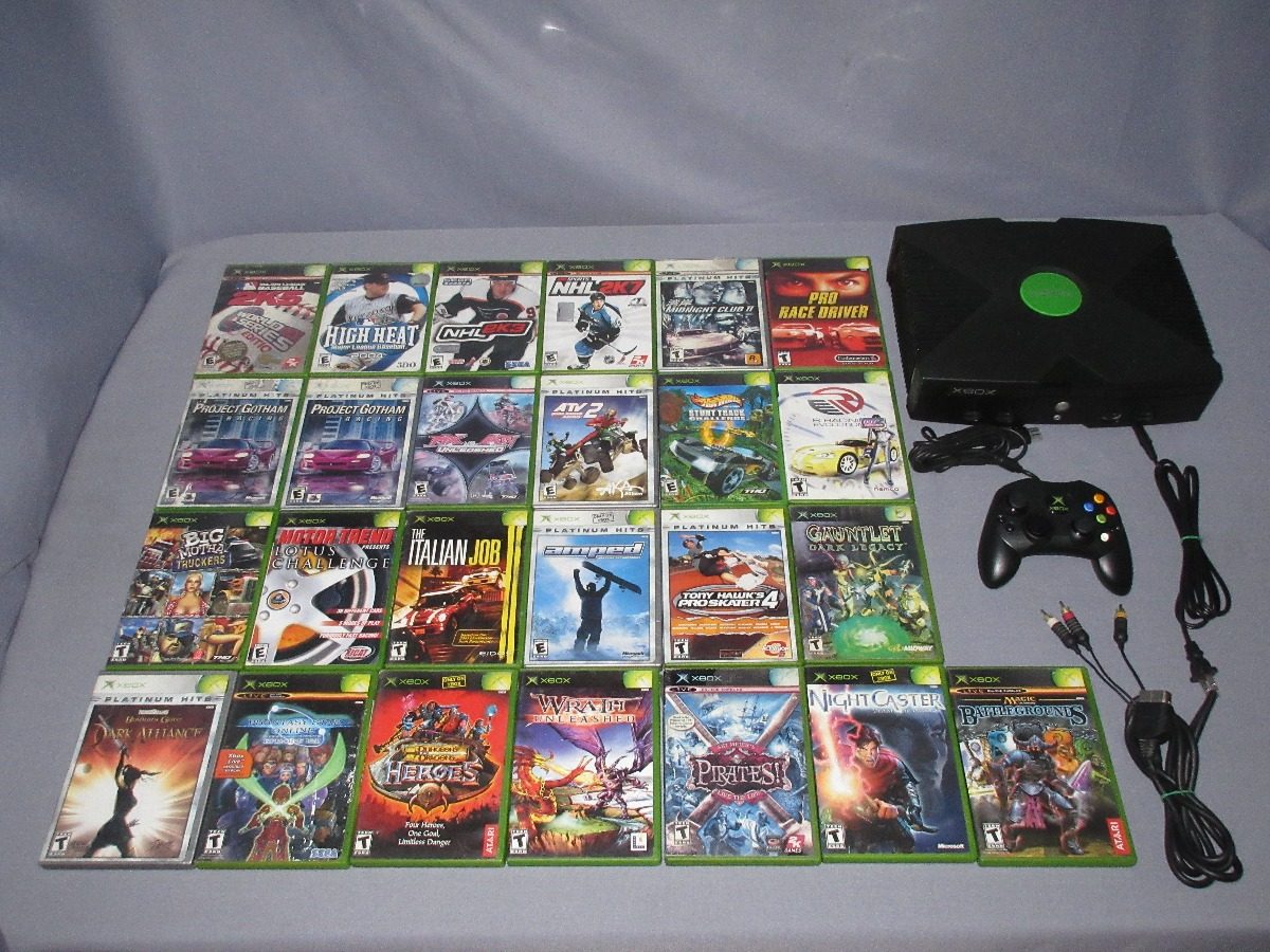 Consola Xbox Clasico Original 2 Juegos A Escoger Halo 1 Sims - $ 2,499.00 en Mercado Libre