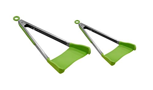 Clever Tongs 2 in 1 Kitchen Food Spatula And Tongs Non Stick Heat Resistance