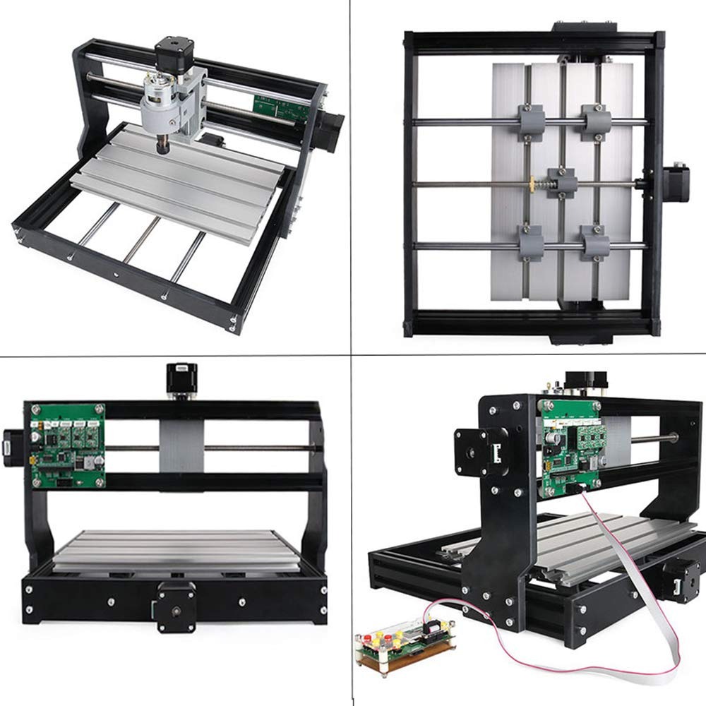 /área de trabajo 300 x 180 x 45 mm Yofuly de 3 ejes PCB m/áquina de fresado de PVC con barra de extensi/ón M/áquina CNC 3018 Pro-M GRBL Control DIY CNC con placa protegida